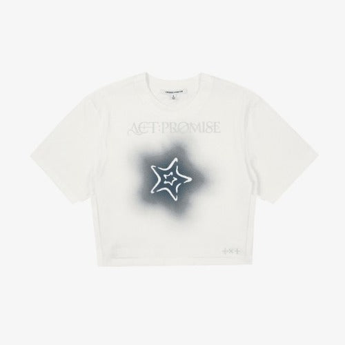 TXT - ACT:PROMISE CROP T-SHIRT (WHITE) ✅