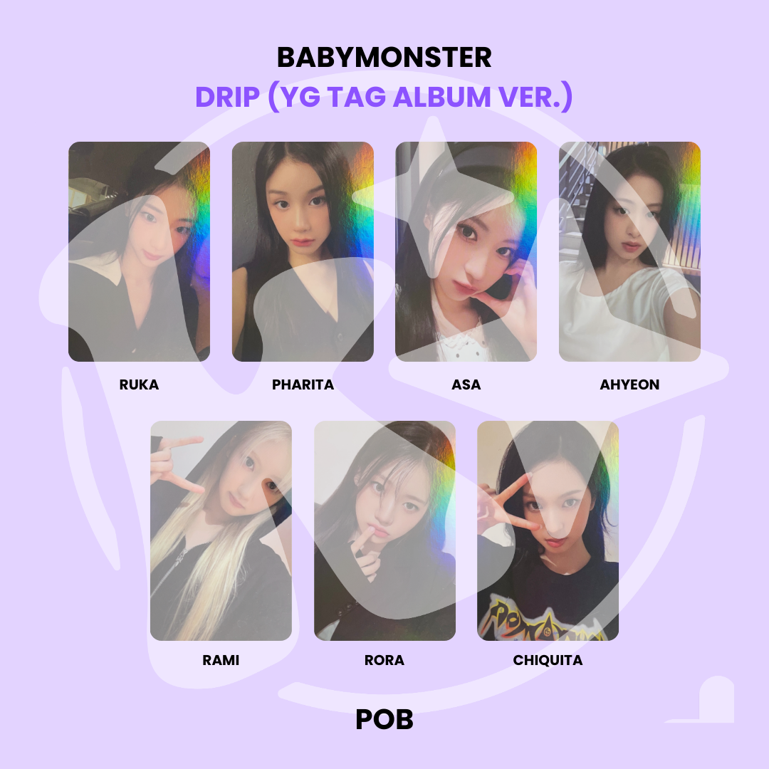 BABYMONSTER - DRIP (YG TAG ALBUM VER.) POB ✓ – KSPACE