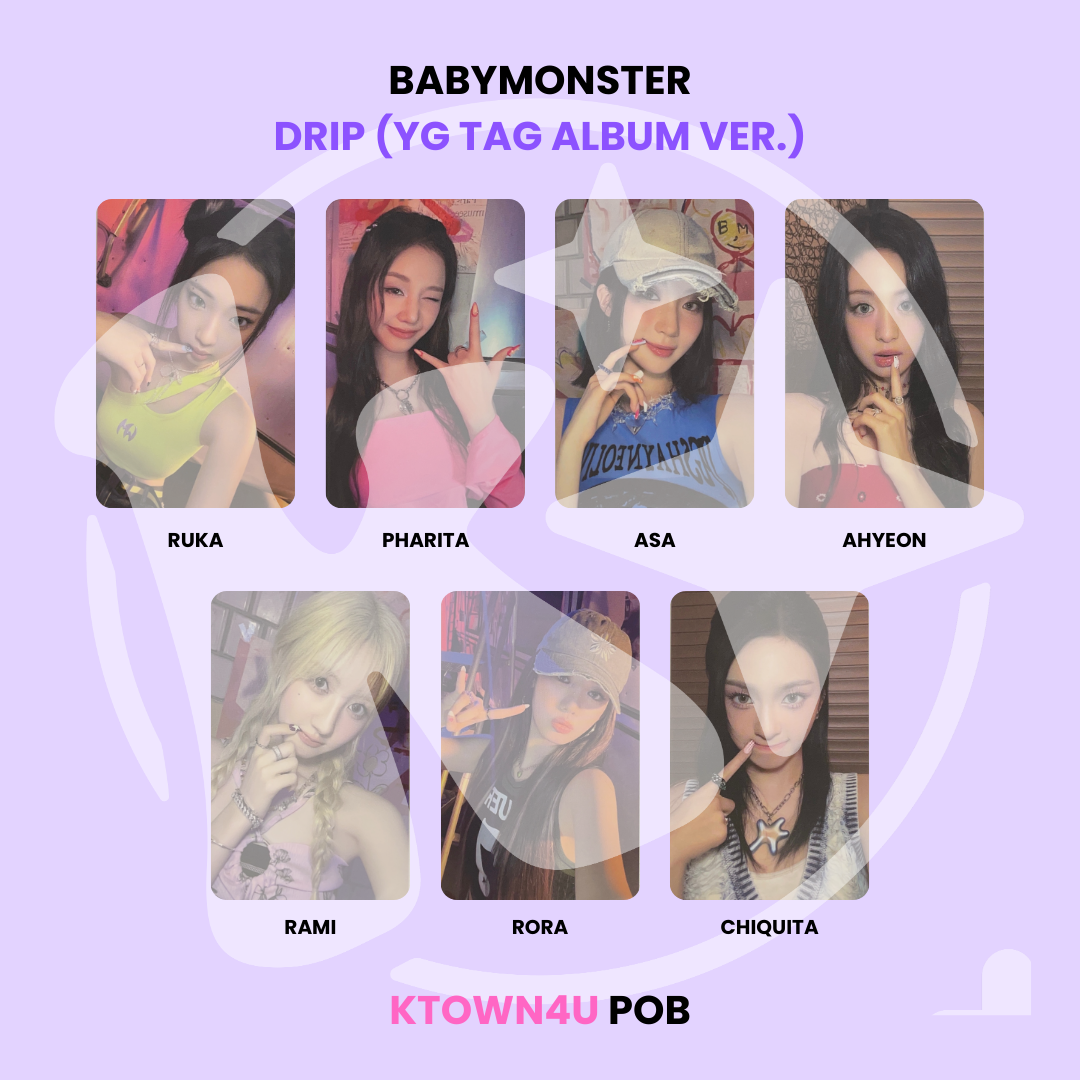 BABYMONSTER - DRIP (YG TAG ALBUM VER.) KTOWN4U POB ✓ – KSPACE BABYMONSTER - DRIP (YG TAG ALBUM VER.) KTOWN4U POB ✓ – KSPACE