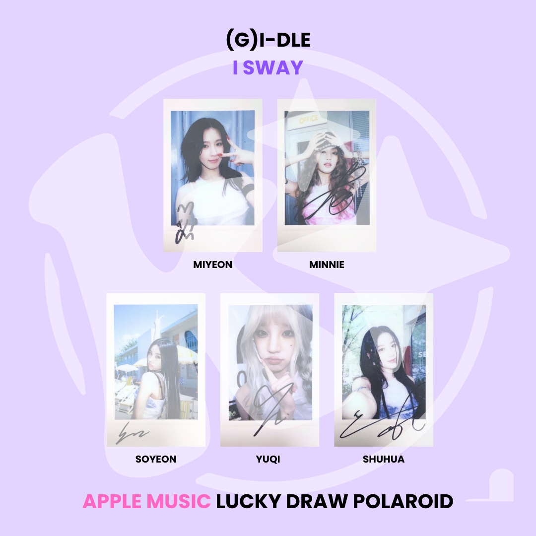 (G)I-DLE - I SWAY APPLE MUSIC LUCKY DRAW POLAROID ✅