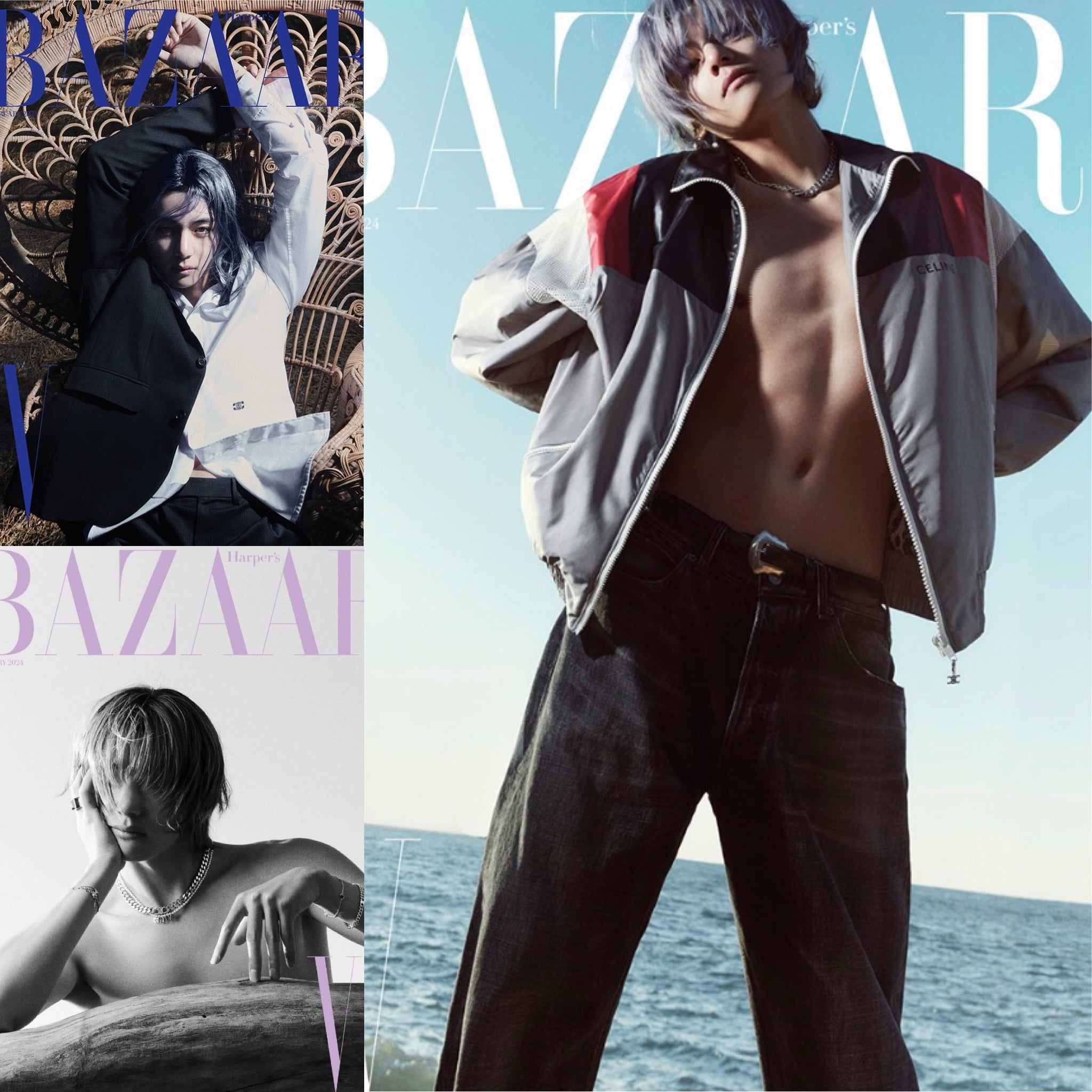 BTS - V COVER HARPERS'S BAZAAR KOREA MAGAZINE 2024 FEBRUARY ISSUE ✅