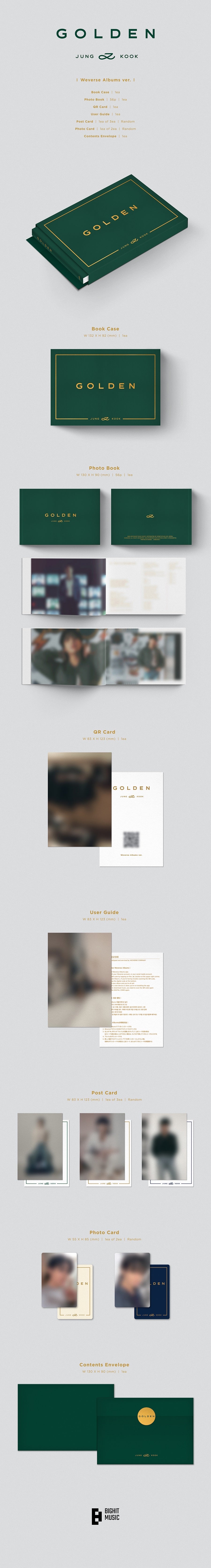 JUNG KOOK (BTS) - GOLDEN (WEVERSE ALBUMS VER.) ✅