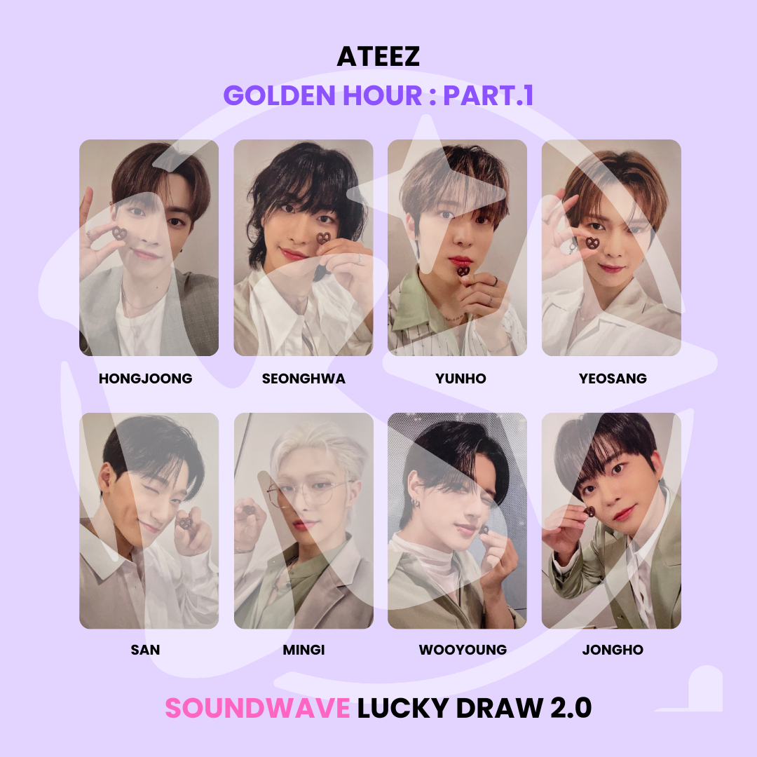 ATEEZ - GOLDEN HOUR : PART.1 SOUNDWAVE LUCKY DRAW 2.0 ✓ – KSPACE