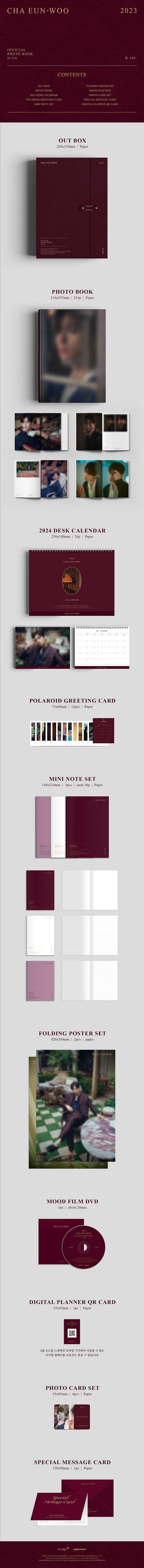 CHA EUN WOO - 2023 OFFICIAL PHOTO BOOK IN LA ✅