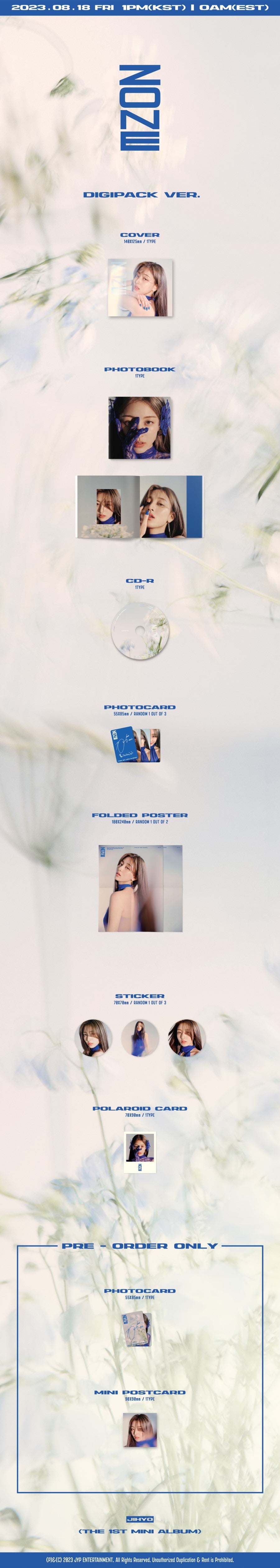 JIHYO - ZONE (DIGIPACK VER.) ✅