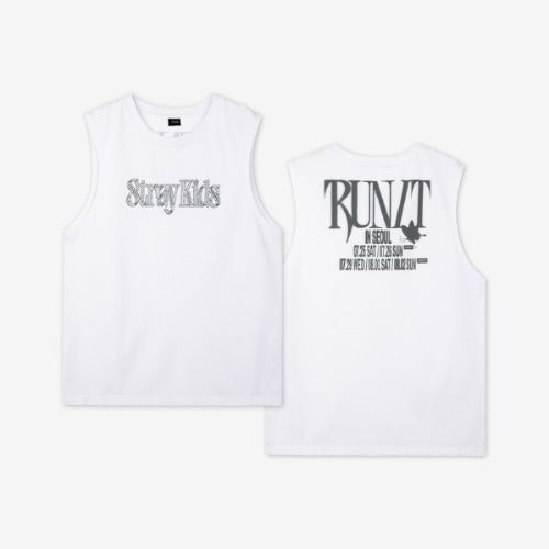 Stray Kids RUN IT ノースリーブ タンクトップ スリーブレス PREORDER] STRAY KIDS - Run It - Sleeveless Top – KSPACE