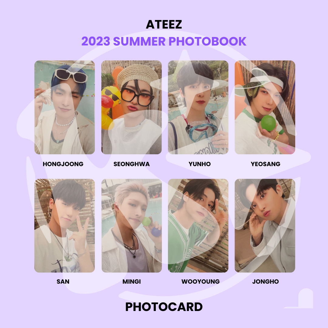 ATEEZ - 2023 SUMMER PHOTOBOOK PHOTOCARD ✓ – KSPACE