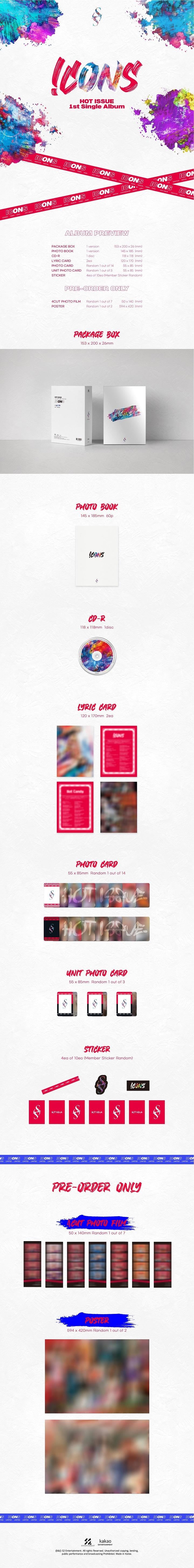 HOT ISSUE - 1ST SINGLE ALBUM ICONS