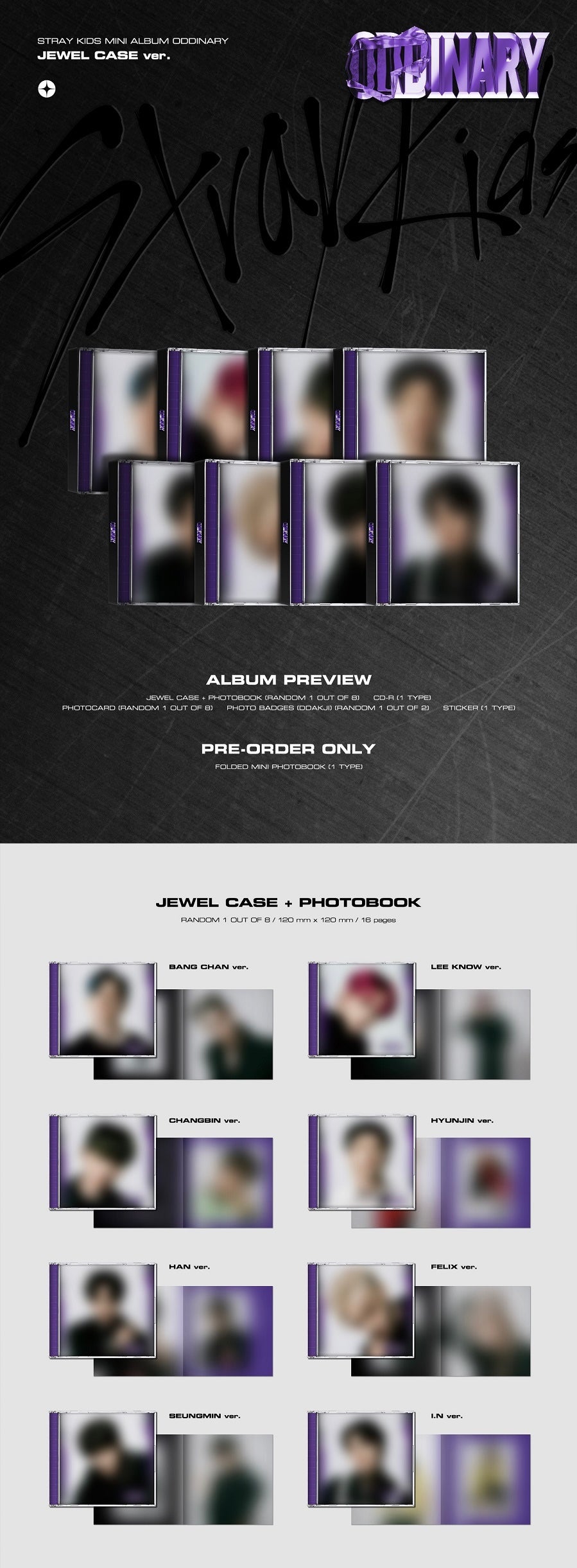 STRAY KIDS - ODDINARY (JEWEL CASE VER.) ✅