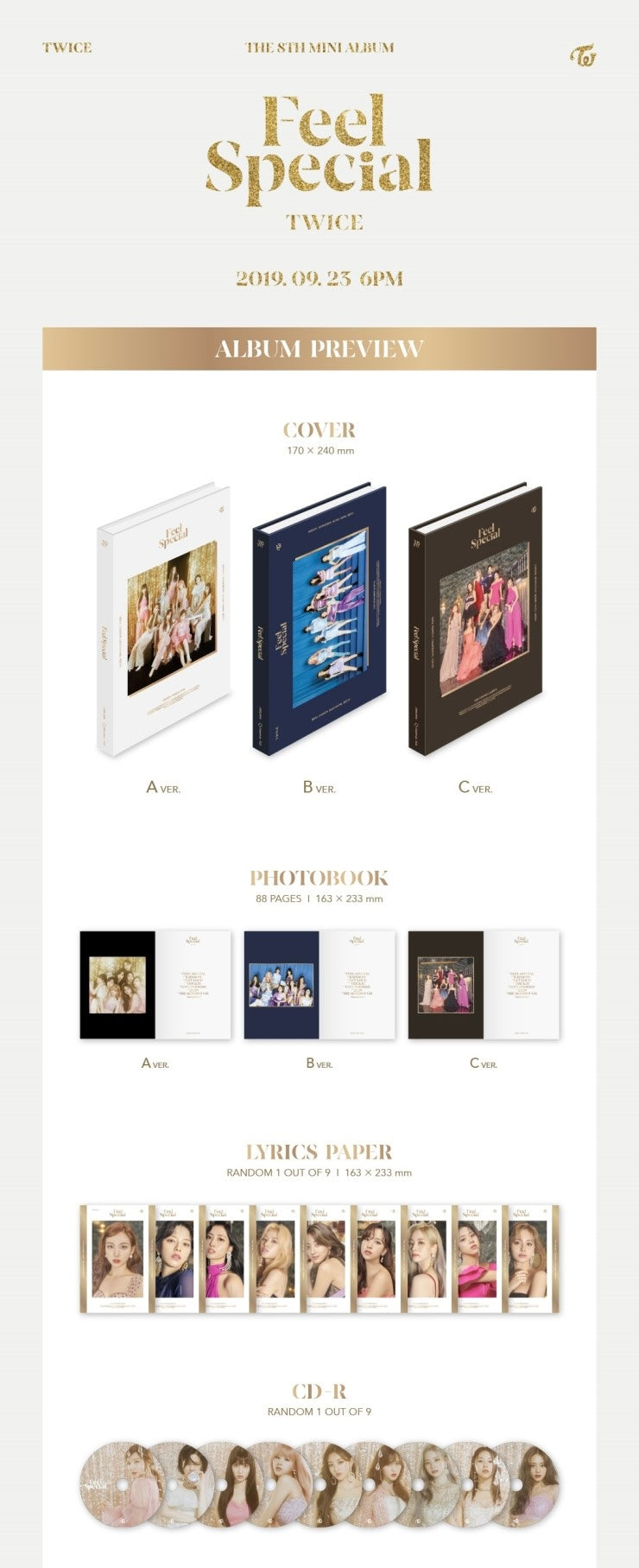 TWICE - 8TH MINI ALBUM FEEL SPECIAL ✅