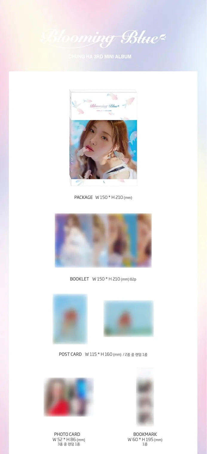 CHUNG HA - 3RD MINI ALBUM BLOOMING BLUE