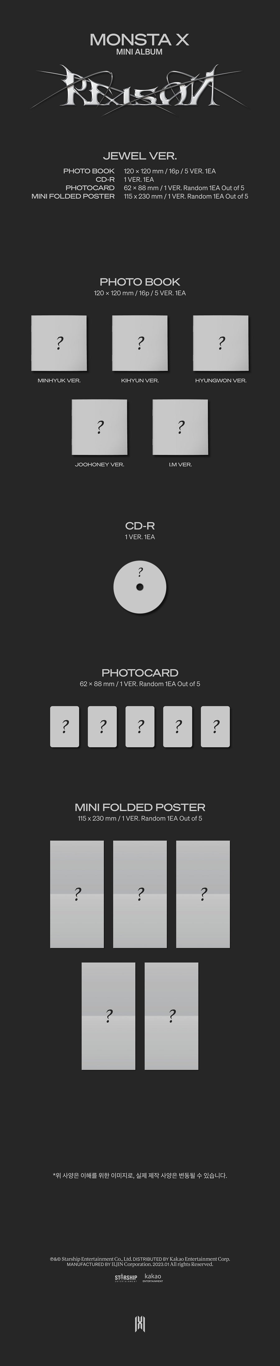 MONSTA X - REASON (JEWEL VER.) ✅