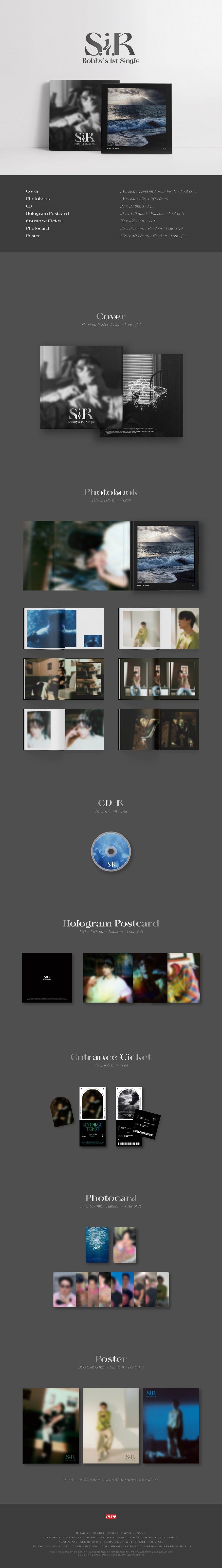 BOBBY - 1ST SOLO SINGLE ALBUM SIR ✅