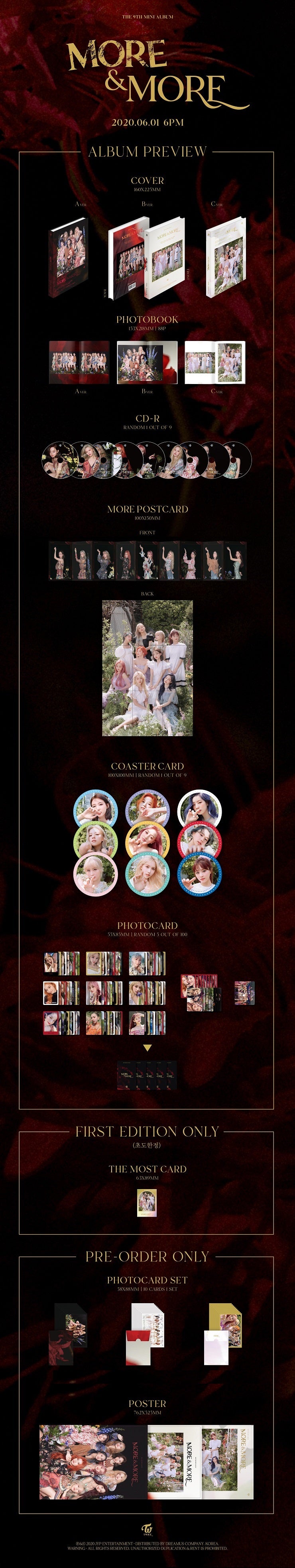 TWICE - 9TH MINI ALBUM MORE & MORE ✅