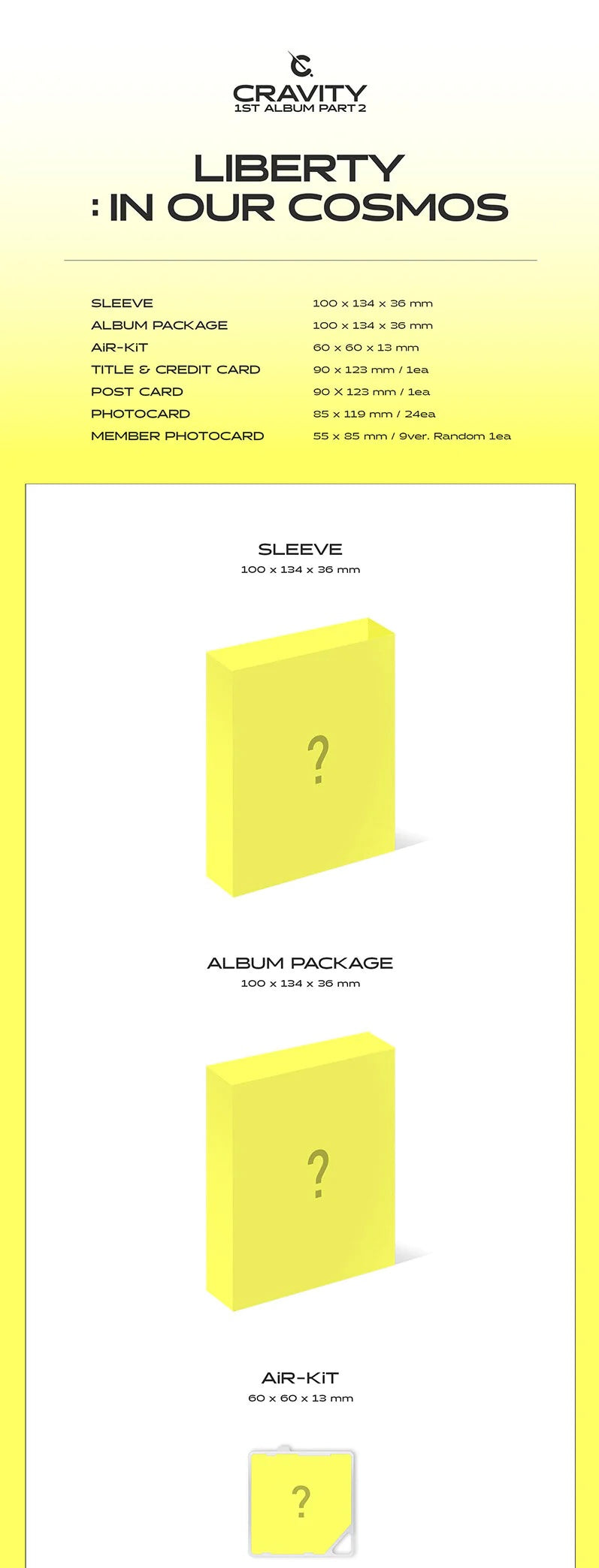 CRAVITY - 1ST ALBUM PART. 2 LIBERTY : IN OUR COSMOS (KIT VER.)