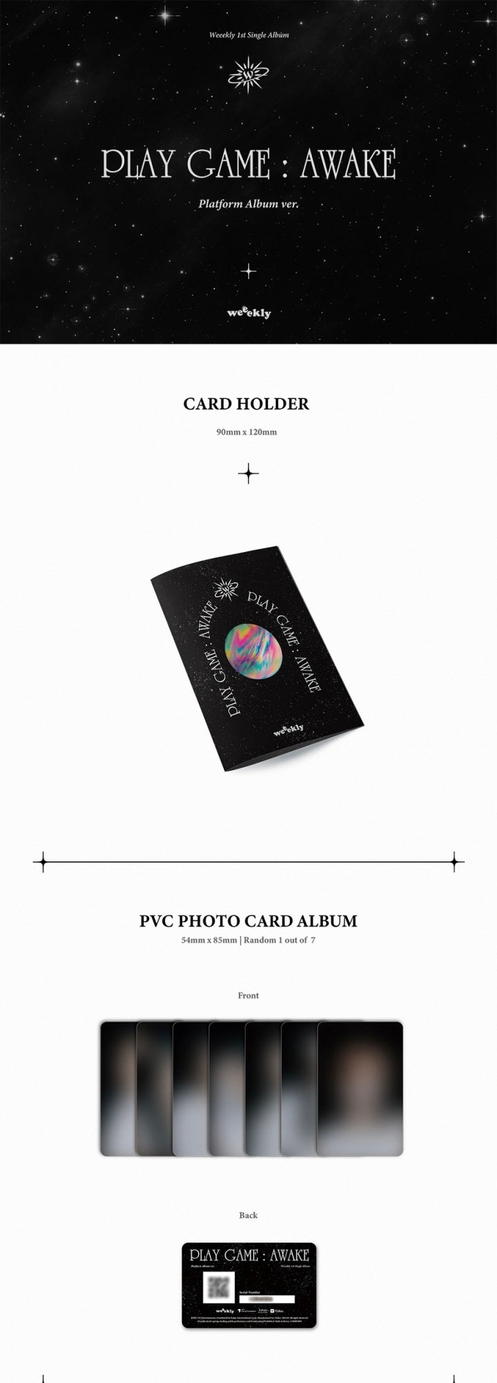 WEEKLY - 1ST SINGLE ALBUM PLAY GAME AWAKE (PLATFORM ALBUM VER.)