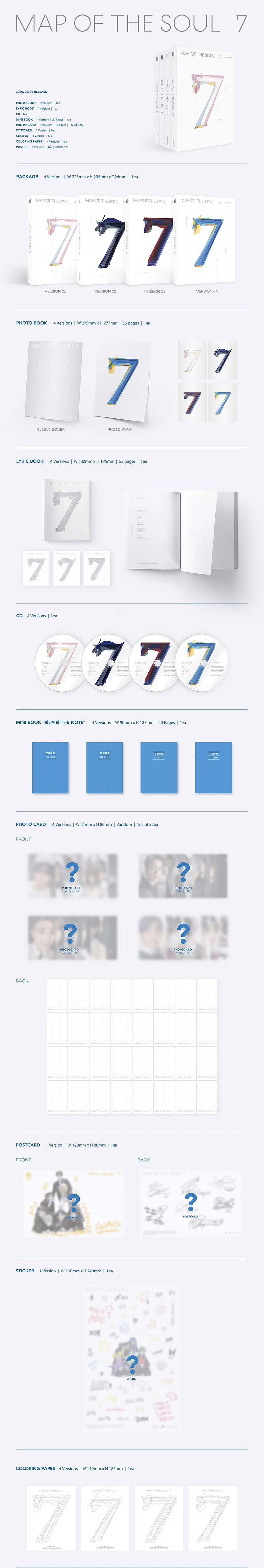 BTS - MAP OF THE SOUL 7 ALBUM ✅