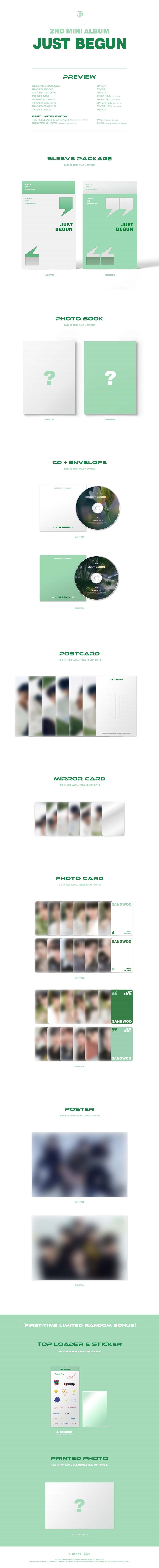 JUST B - 2ND MINI ALBUM JUST BEGUN ✅