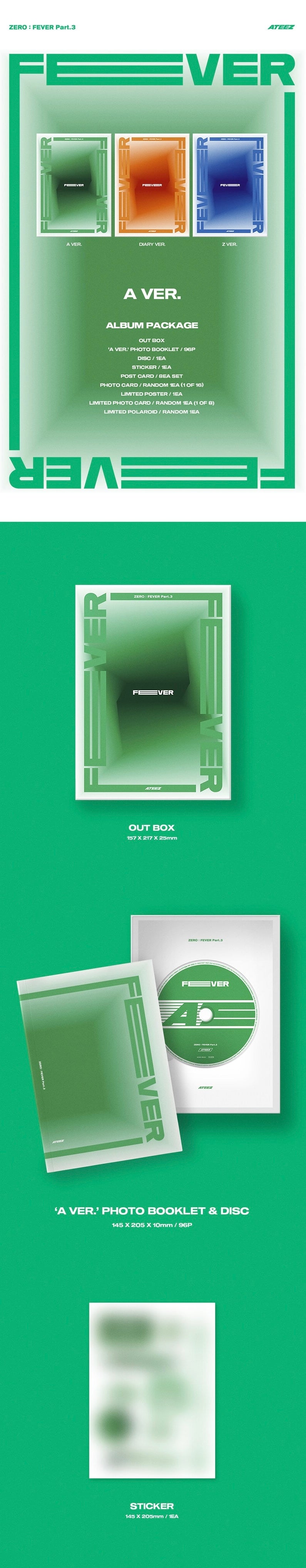 ATEEZ - 7TH MINI ALBUM ZERO : FEVER PART.3 (A VER.) ✅