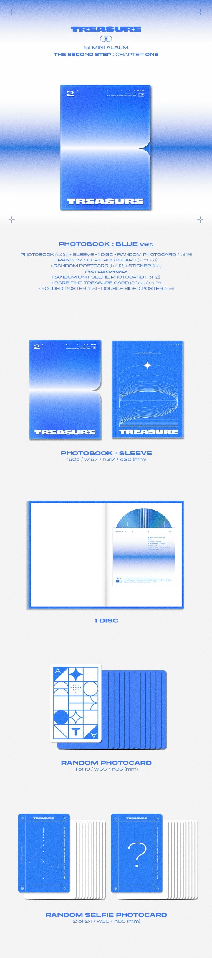 TREASURE - 1ST MINI ALBUM THE SECOND STEP : CHAPTER ONE (PHOTOBOOK VER.) ✅
