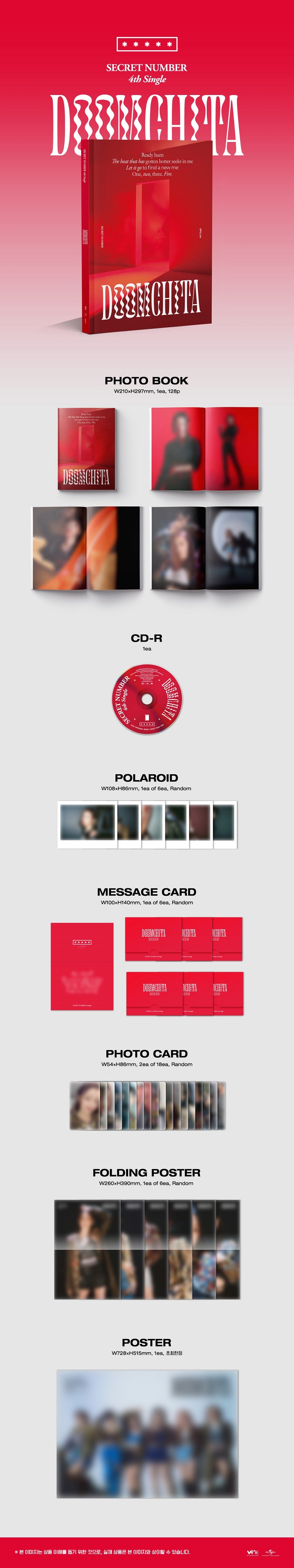 SECRET NUMBER - 4TH SINGLE ALBUM DOOMCHITA (NORMAL EDITION) ✅