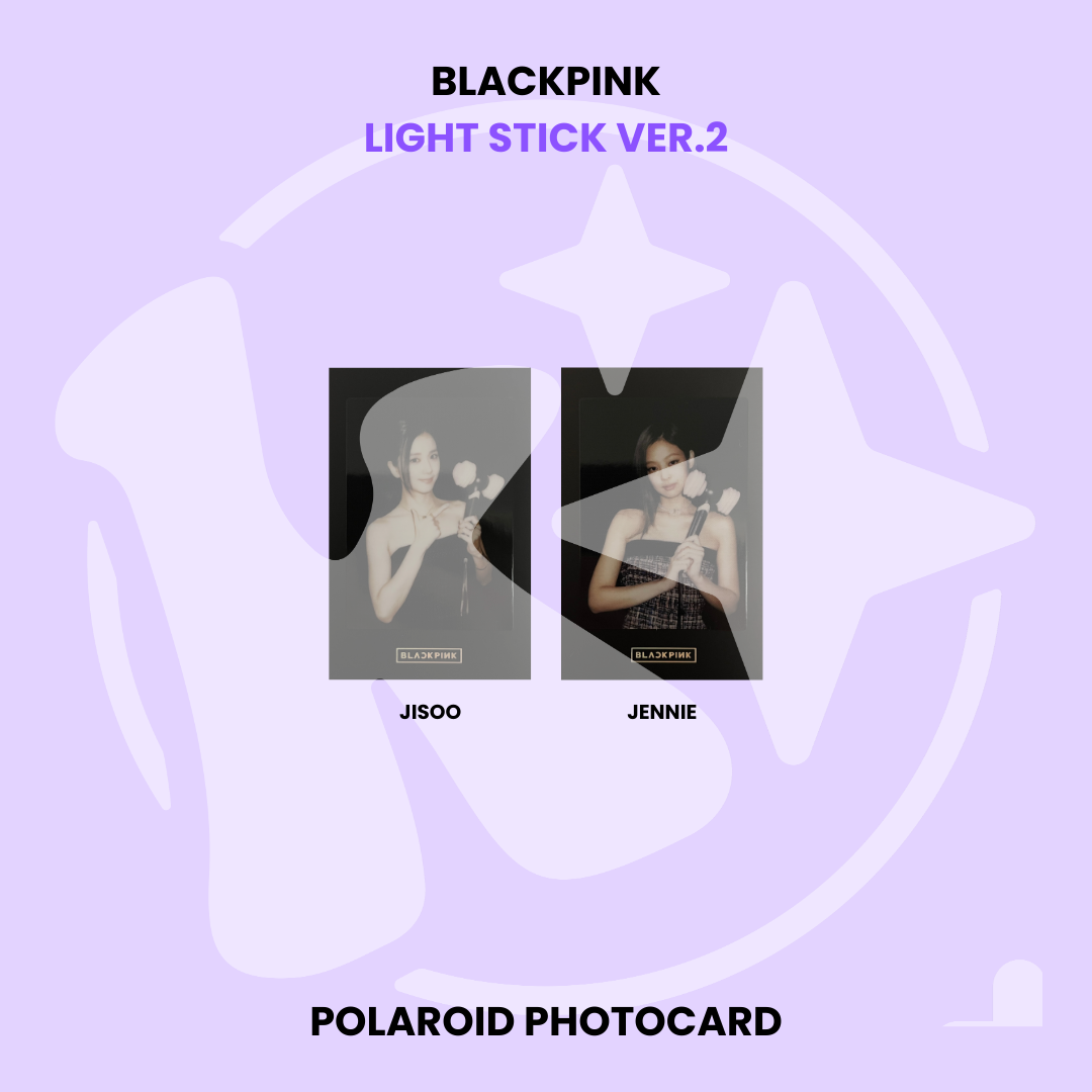 BLACKPINK - LIGHT STICK VER.2 POLAROID PHOTOCARD ✅