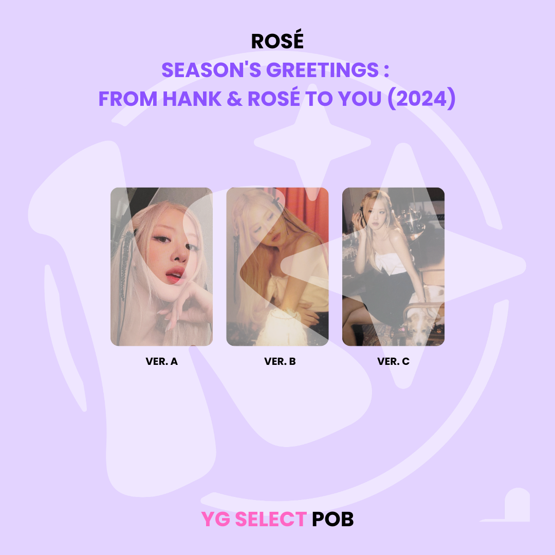 ROSÉ - SEASON'S GREETINGS : FROM HANK &amp; ROSÉ TO YOU (2024) YG SELECT POB ✅