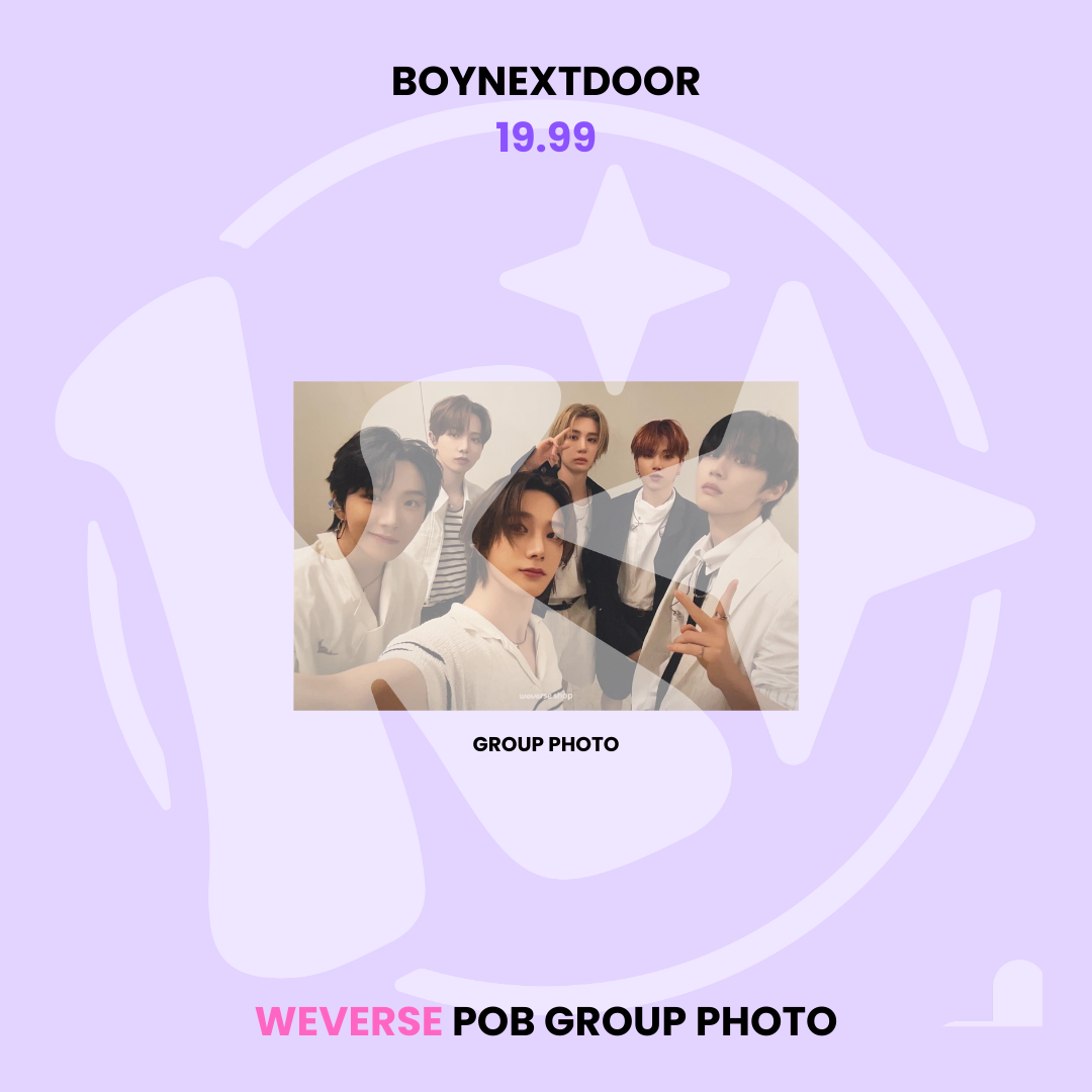 BOYNEXTDOOR - 19.99 WEVERSE POB GROUP PHOTO ✅