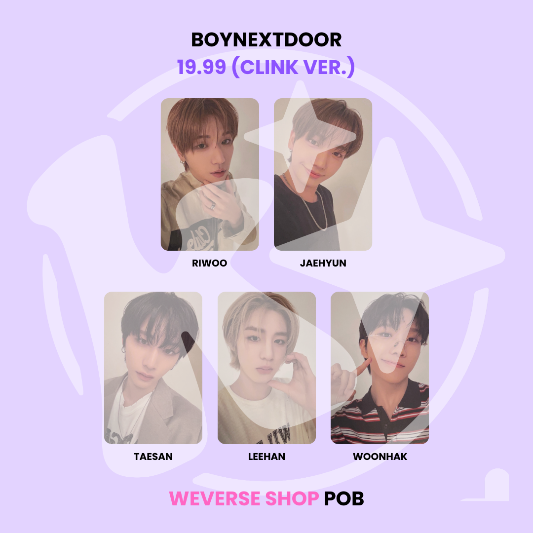 BOYNEXTDOOR - 19.99 (CLINK VER.) WEVERSE SHOP POB ✅