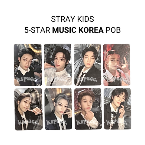 STRAY KIDS - 5-STAR OFFICIAL MUSIC KOREA PREORDER BENEFIT PHOTOCARDS ✅