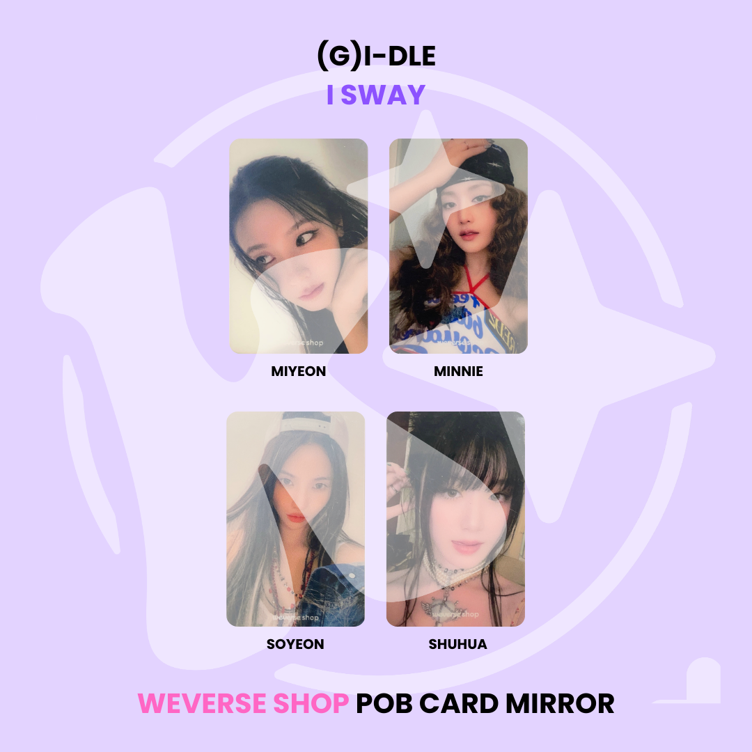 (G)I-DLE - I SWAY WEVERSE SHOP POB CARD MIRROR ✅
