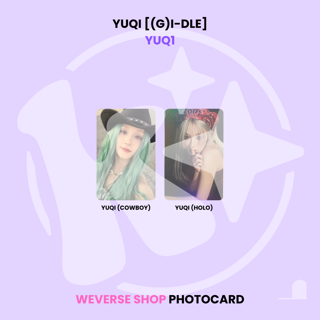 YUQI [(G)I-DLE] - YUQ1 WEVERSE SHOP PHOTOCARD ✅