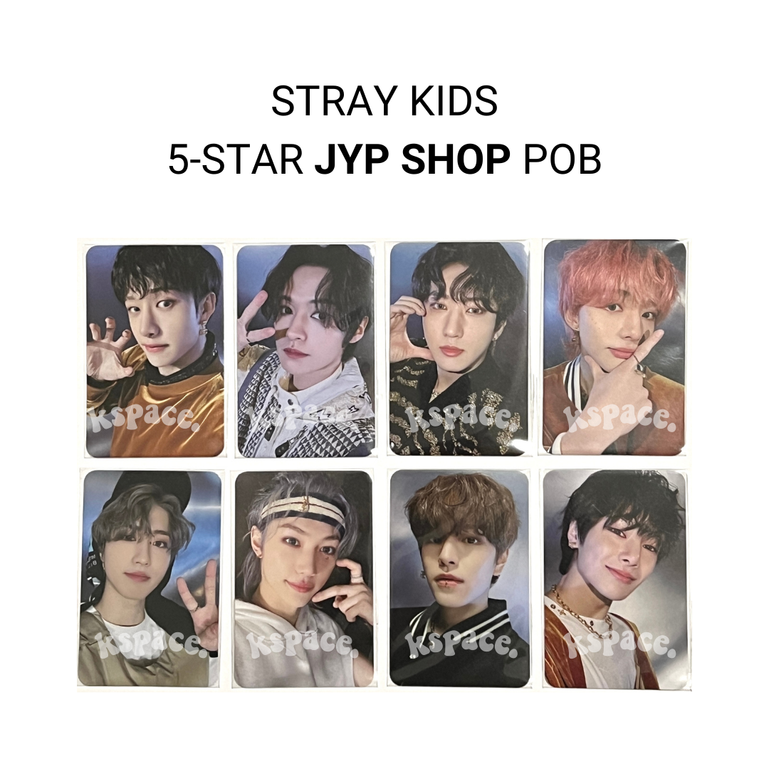 STRAY KIDS - 5-STAR OFFICIAL JYP SHOP PREORDER BENEFIT PHOTOCARDS ✅