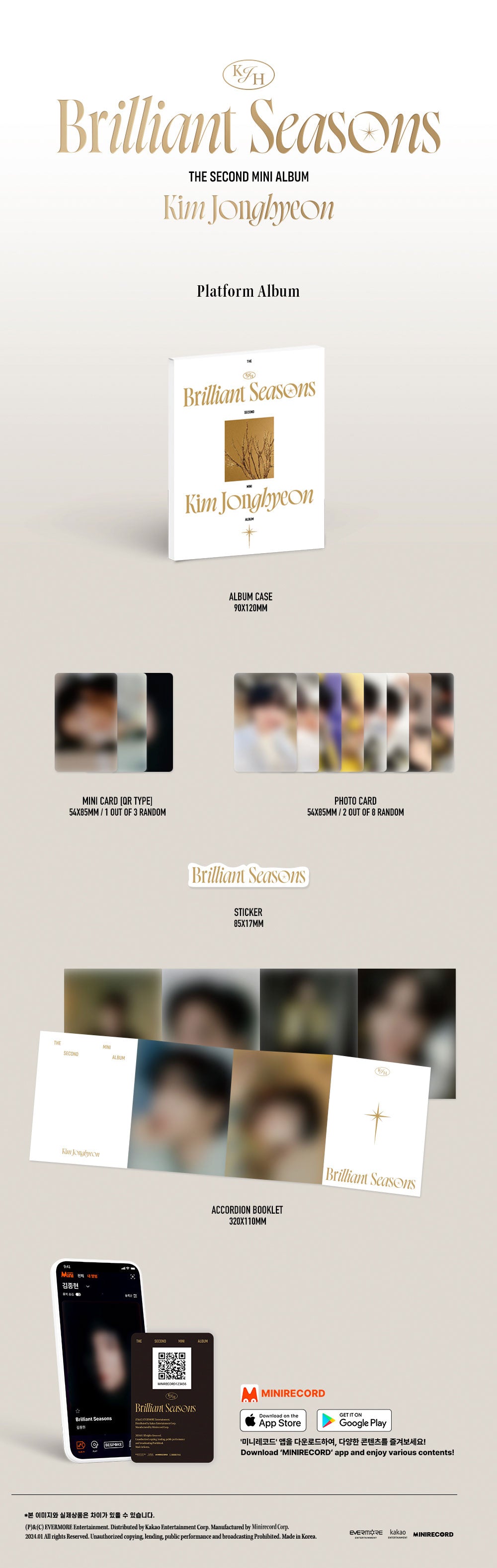 KIM JONG HYEON – BRILLIANT SEASON'S (PLATFORM ALBUM) ✅ 