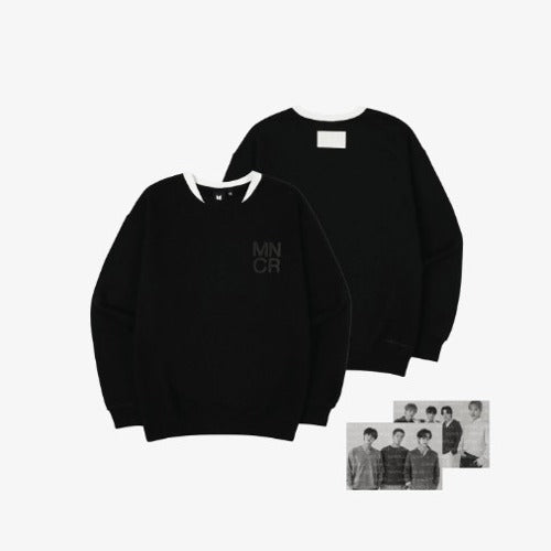 BTS - MONOCHROME CREWNECK SHIRT (BLACK) ✅v