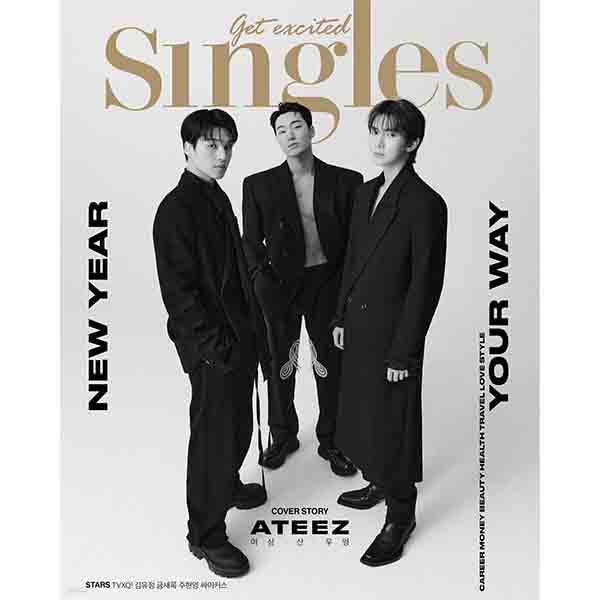 ATEEZ - COVER SINGLES MAGAZINE 2024 JANUARY ISSUE ✅
