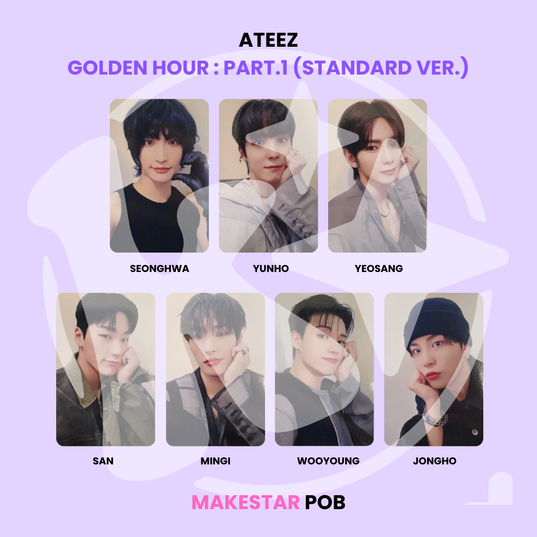 ATEEZ - GOLDEN HOUR : PART.1 (STANDARD VER.) MAKESTAR POB ✅