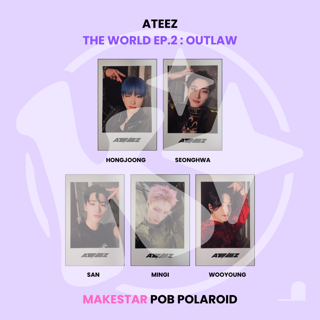 ATEEZ - THE WORLD EP.2 : OUTLAW MAKESTAR POB POLAROID ✅