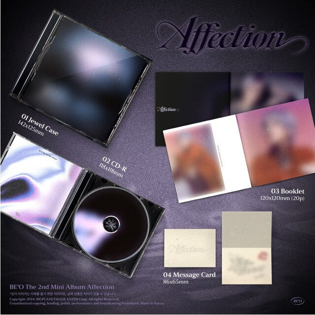 BE'O - AFFECTION (JEWEL CASE VER.) ✅ 