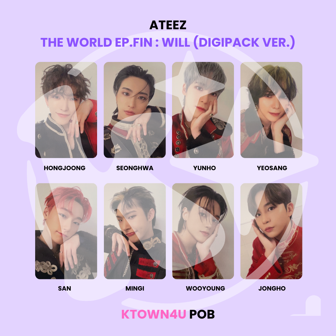 ATEEZ - THE WORLD EP.FIN : WILL (DIGIPACK VER.) KTOWN4U POB ✅