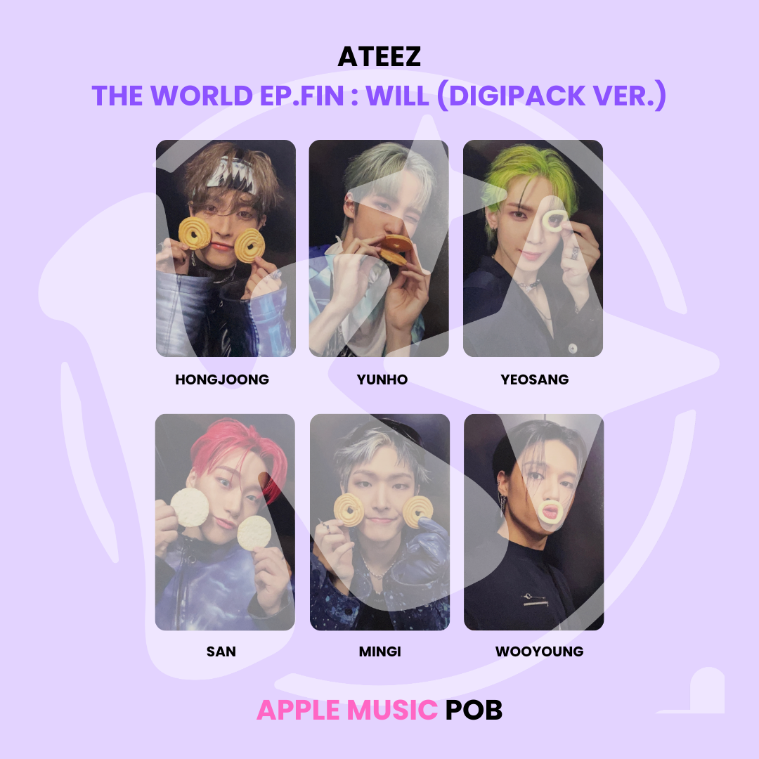 ATEEZ - THE WORLD EP.FIN : WILL (DIGIPACK VER.) APPLE MUSIC POB ✅