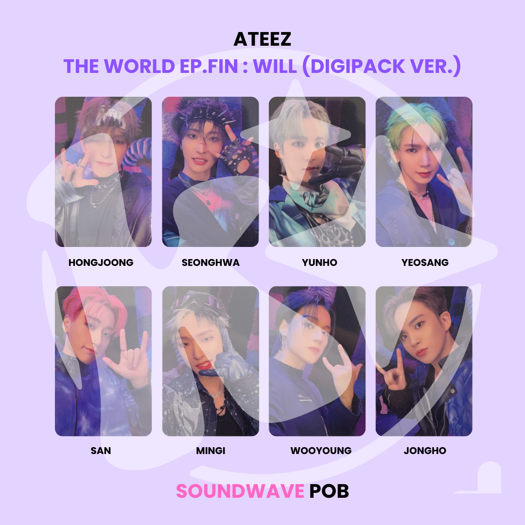 ATEEZ - THE WORLD EP.FIN : WILL (DIGIPACK VER.) SOUNDWAVE POB ✅