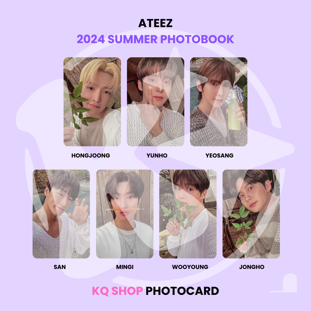 ATEEZ - 2024 SUMMER PHOTOBOOK KQ SHOP PHOTOCARD ✅