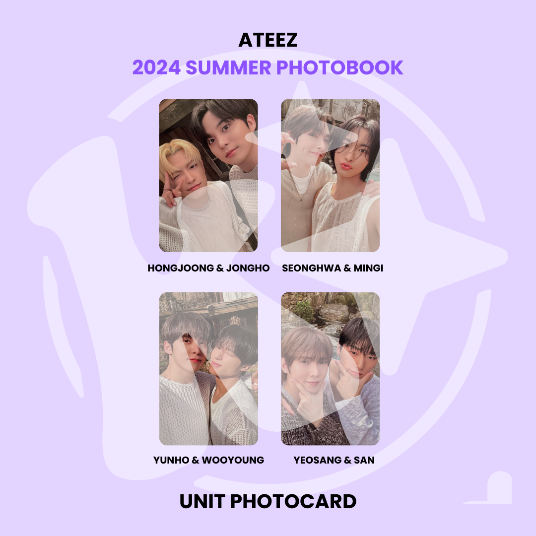 ATEEZ - 2024 SUMMER PHOTOBOOK UNIT PHOTOCARD ✅