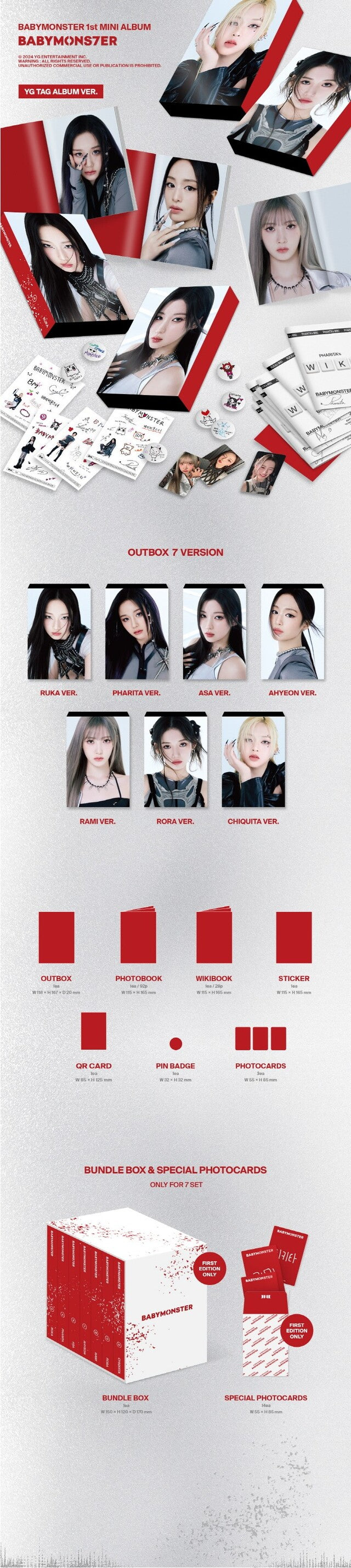 BABYMONSTER - BABYMONS7ER (YG TAG ALBUM VER.) ✓ – KSPACE
