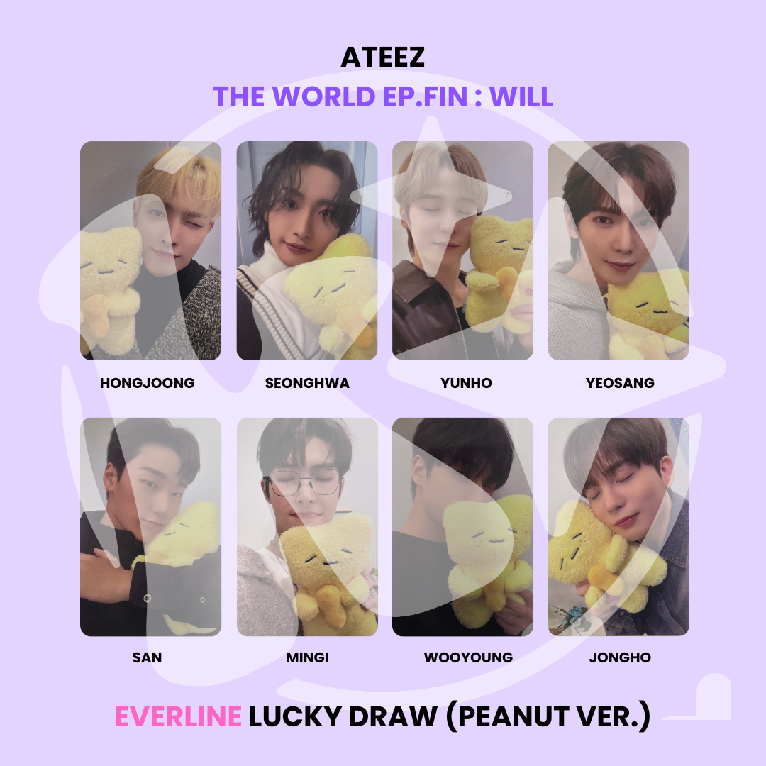 ATEEZ - THE WORLD EP.FIN : WILL EVERLINE LUCKY DRAW (PEANUT VER.) ✅