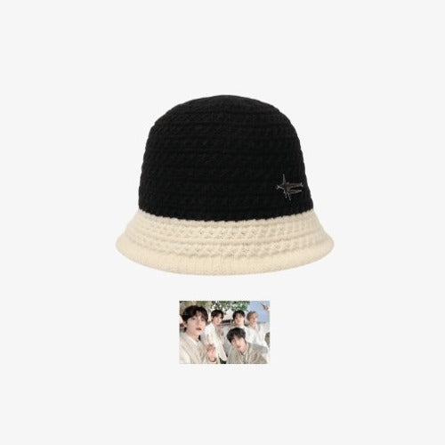 TXT - ACT:PROMISE KNIT BUCKET HAT (BLACK) ✅