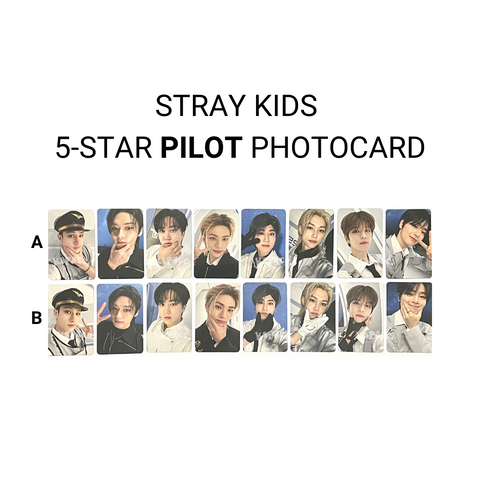 STRAY KIDS - 5-STAR OFFICIAL PILOT PHOTOCARD ✅