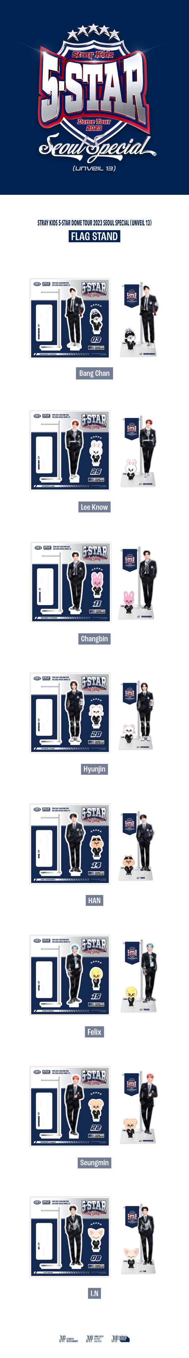 STRAY KIDS - 5-STAR DOME TOUR 2023 FLAG STAND ✅ 