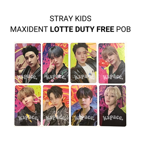 STRAY KIDS - MAXIDENT OFFICIAL LOTTE DUTY FREE PREORDER BENEFIT PHOTOCARDS ✅